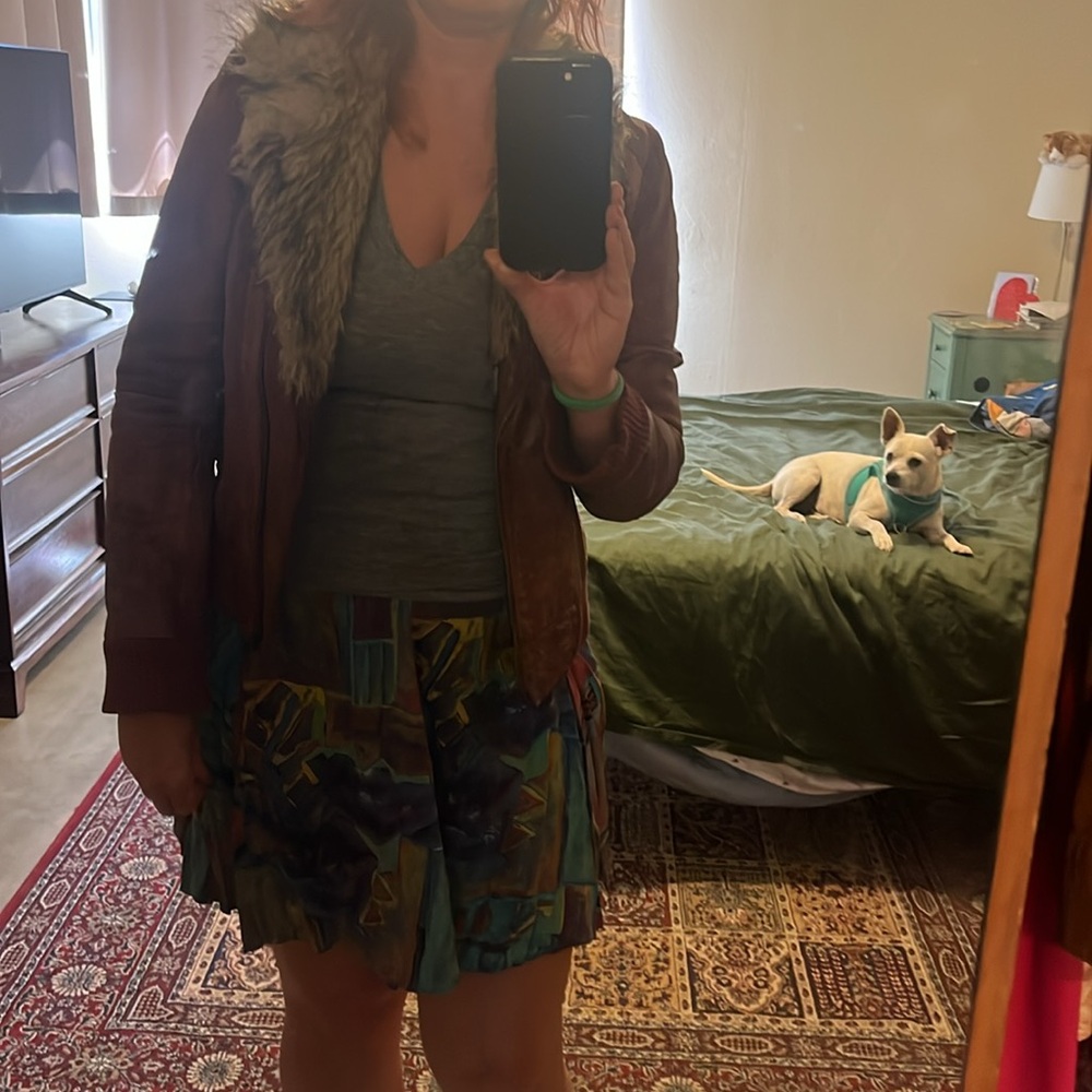 Lived in Bershaka Leather Jacket with Faux fur collar - Picture 10 of 15